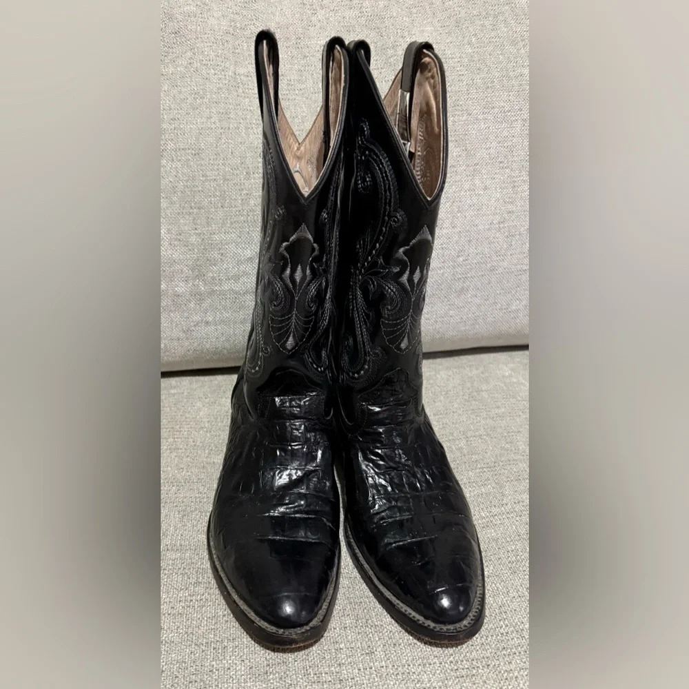 CALEXICO Black Embroidered Western Boots